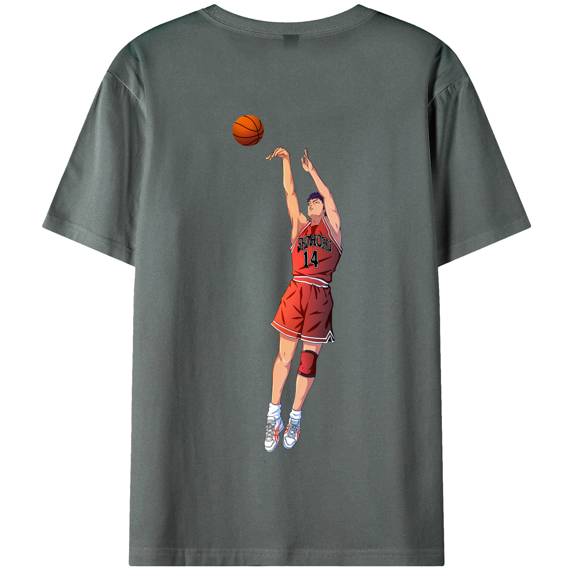 SLAM DUNK／スラムダンク 綿100％半袖Tシャツ（背面プリント）